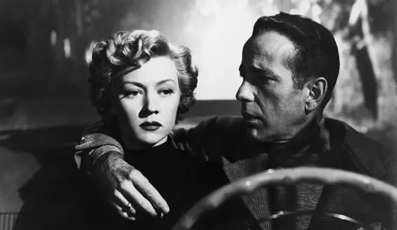 Gloria Grahame and Humphrey Bogart in Nicholas Ray's IN A LONELY