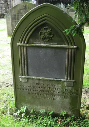 Julius Caesar Ibbetson’s grave, St Mary’s churchyard, Masham