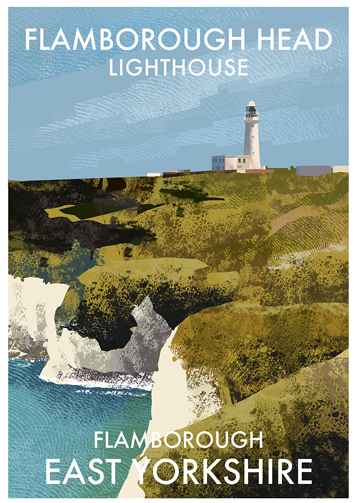 A History of Flamborough Head Lighthouse print