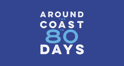 Around the Coast in 80 Days by Peter Naldrett book review logo main
