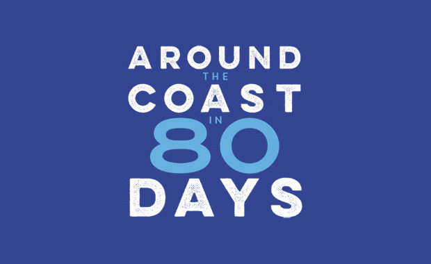 Around the Coast in 80 Days by Peter Naldrett book review logo main