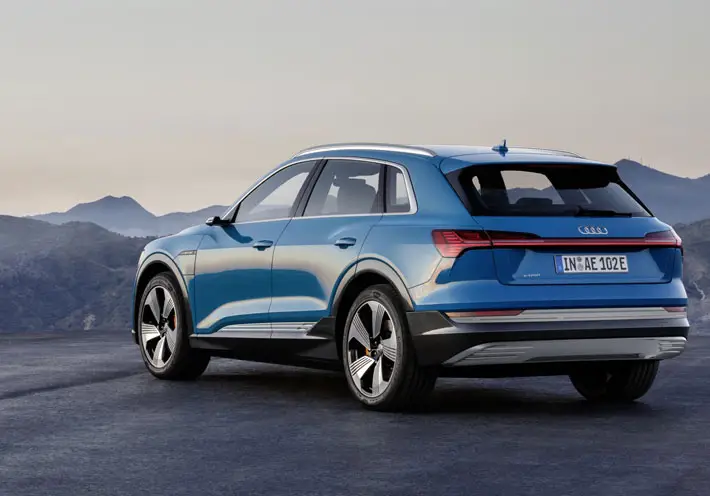 Audi e-tron 55 Quattro car Review rear