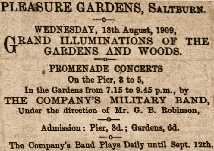 Birth of Saltburn-by-the-Sea pleasure gardens