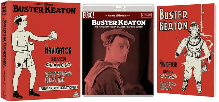 Buster Keaton 3 Films The Navigator Seven Chances Battling Butler Review pack