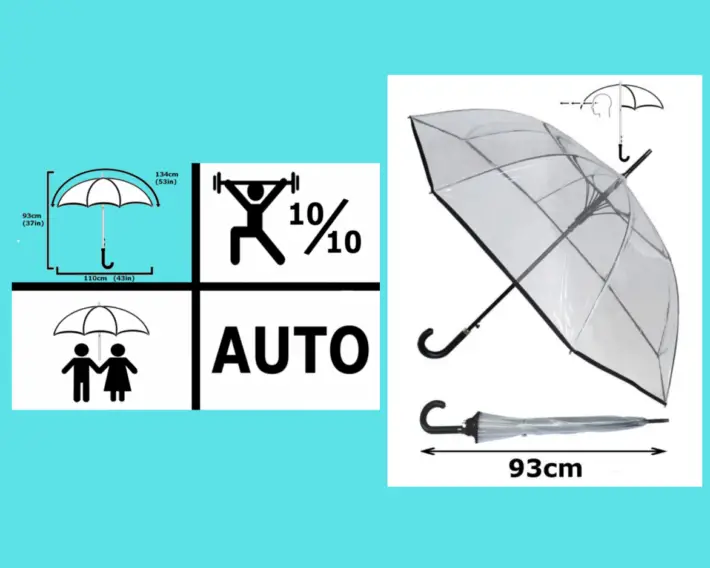 Buyer’s Guide to Choose the Best Wedding Umbrella chart