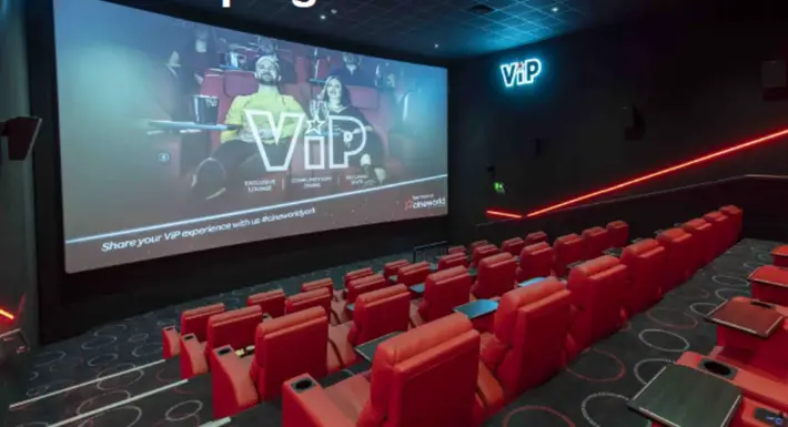 Cineworld VIP Experience, York Review screen