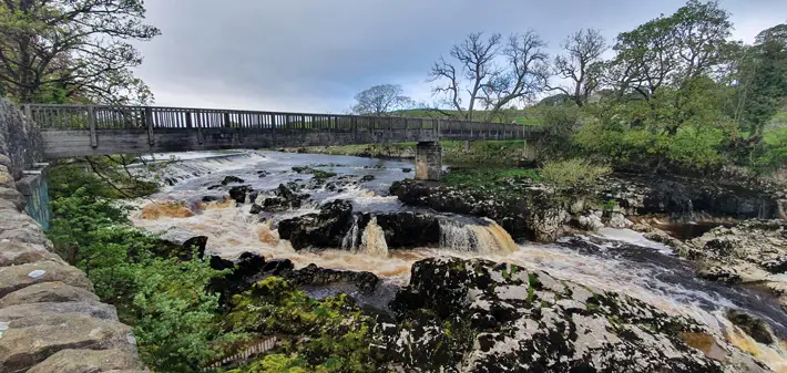 Circular Walk Along the River Wharfe, Starting in Grassington linton falls