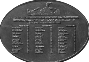 Collapse of Newland Mill Chimney in Bowling Bradford memorial plaque