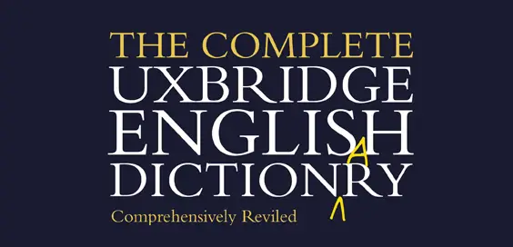 Complete Uxbridge English Dictionary book review logo