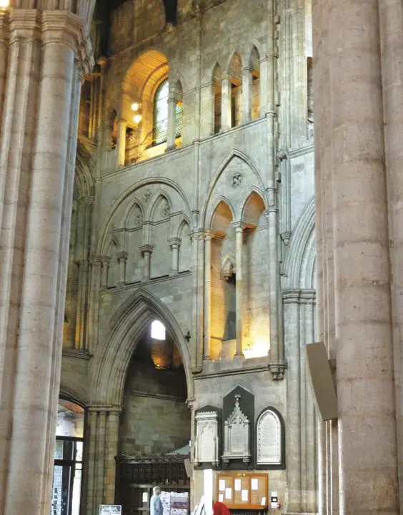 Curiosities of Ripon Cathedral walls