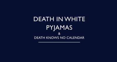 Death in White Pyjamas Death Knows No Calendar by John Bude Review main logo