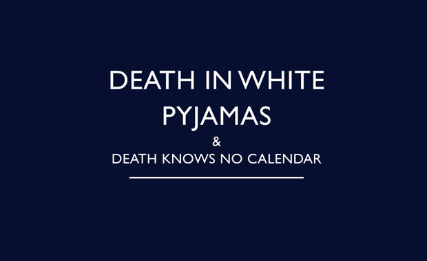 Death in White Pyjamas Death Knows No Calendar by John Bude Review main logo