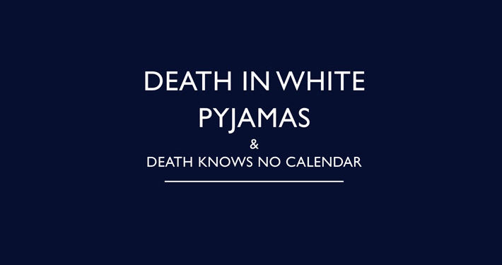 Death in White Pyjamas Death Knows No Calendar by John Bude Review main logo