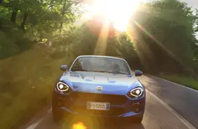 FIAT 124 spider review sun