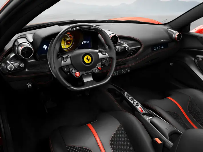 Ferrari F8 Tributo car review interior