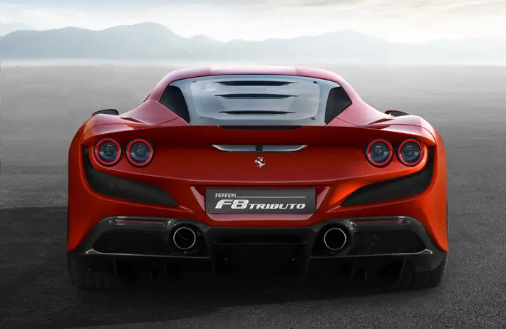 Ferrari F8 Tributo car review rear