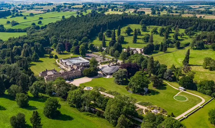 Grantley Hall, Ripon – Hotel Review aerial