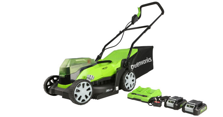 Greenworks 48v (2x24v) Cordless 36cm Lawnmower Review main