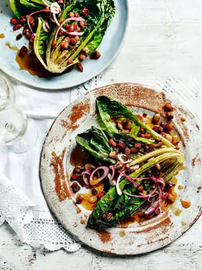 Grilled-Lettuce-with-Sweet-and-Sour-Bacon-Vinaigrette-recipe