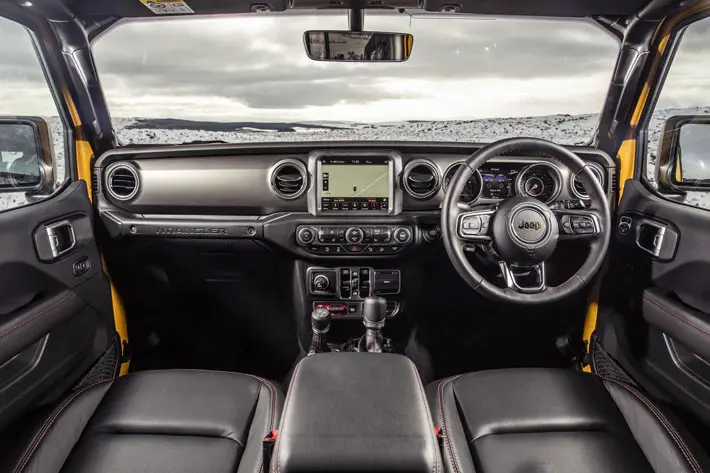 Jeep Wrangler Rubicon Review interior