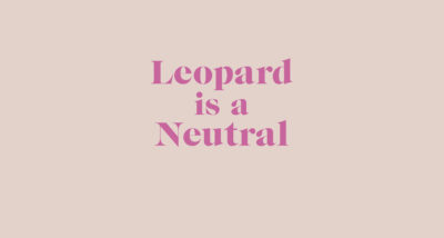 Leopard is a Neutral by Erica Davies book Review main logo