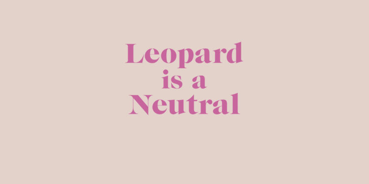 Leopard is a Neutral by Erica Davies book Review main logo