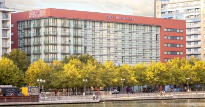 London Docklands and the Crowne Plaza Hotel – Review main