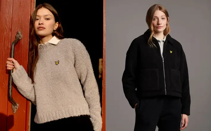 Lyle & Scott Look to Heritage for AW21 Womenswear Collection fleece