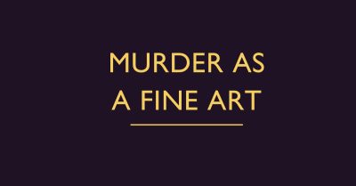 Murder as a Fine Art by Carol Carnac – Review (1)