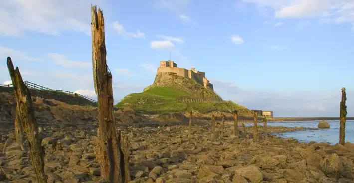 Northumberland Lindisfarne & Bamburgh Castle – Travel Review castle from beach