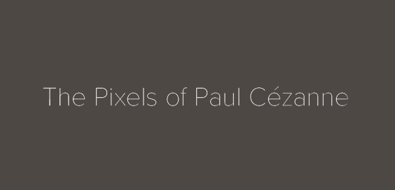 Pixels of Paul Cézanne wim wenders book review logo