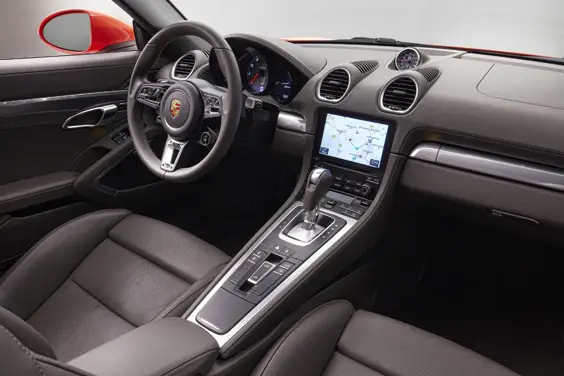 Porsche 718 Boxster car review interior