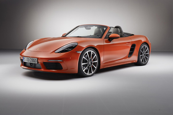 Porsche 718 Boxster car review side