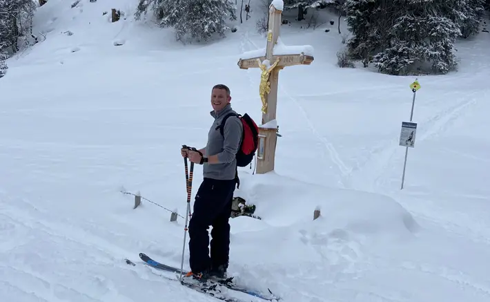 Portes du Soleil, France & Switzerland Review Richard ski touring in Rando Parc, Morgins