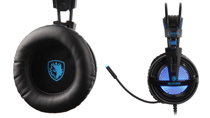 Sades Locust Plus Gaming Headset Gadget Review ears