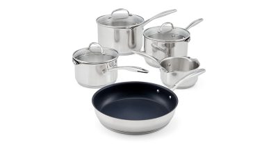 Stellar Profile 5 Piece Draining Saucepan Set