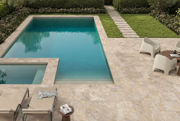 Stone Look Tiles Across Different Spaces Creating a Consistent Design Language
