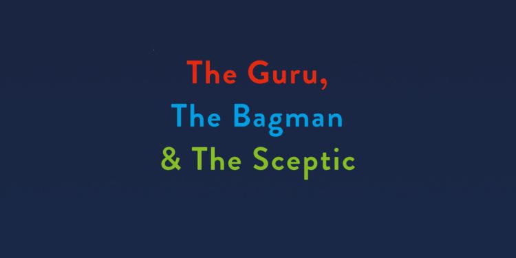 THE GURU, THE BAGMAN & THE SCEPTIC book review logo