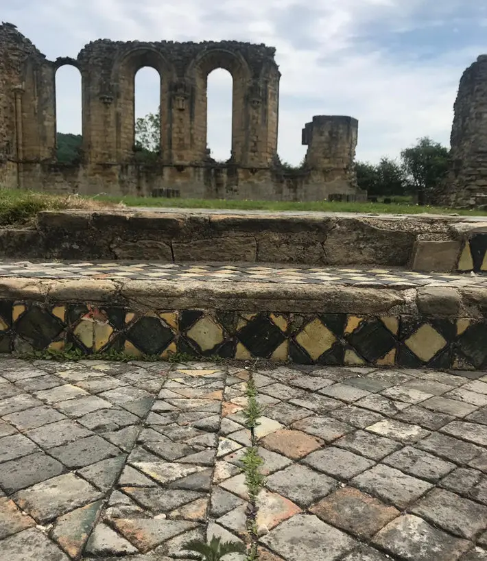 The Mosaics at Byland Abbey yorkshire