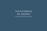The Mysterious Mr Badman by WF Harvey Review LOGO