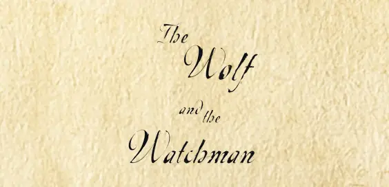 The Wolf and the Watchman by Niklas Natt och Dag main logo