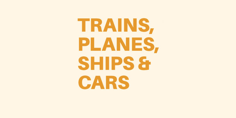 Trains, Planes, Ships & Cars by James Hamilton-Paterson book Review cover main logo