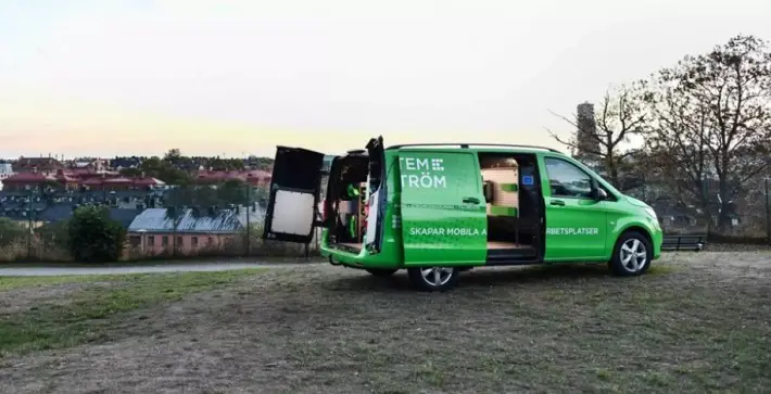 Van racking ideas for carpenters, plumbers and electricians green