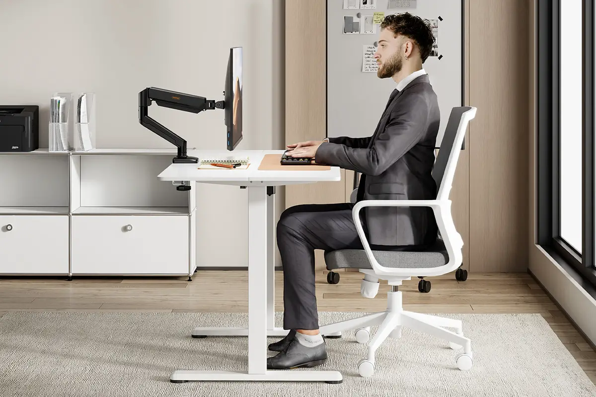 VonHaus White Standing Desk