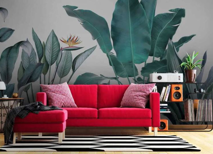 Wall mural wallpaper ideas for living room UK 3d