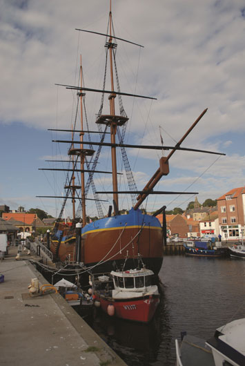 Whitby and Captain Cook's Endeavour replica