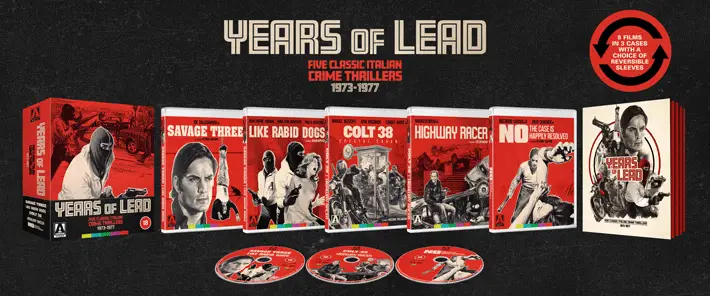 Years Of Lead Five Classic Italian Crime Thrillers 1973-1977 – Review pack