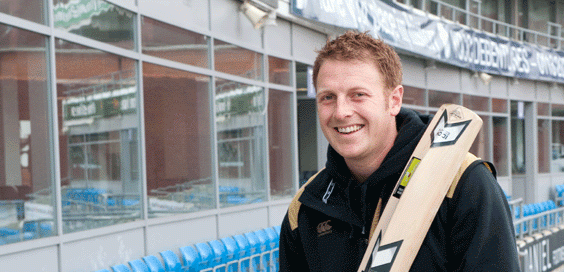 yorkshire cricket captain andrew gale at headingley smiling