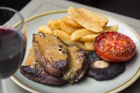 bistro 67 york theatre royal restaurant review steak and chips