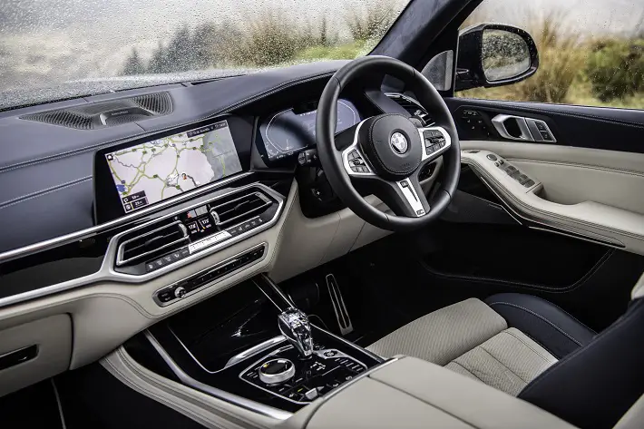 bmw x7 car review interior